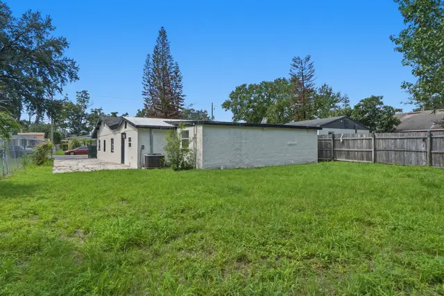 Spacious fenced backyard with plenty of room to relax outdoors at Piedmont