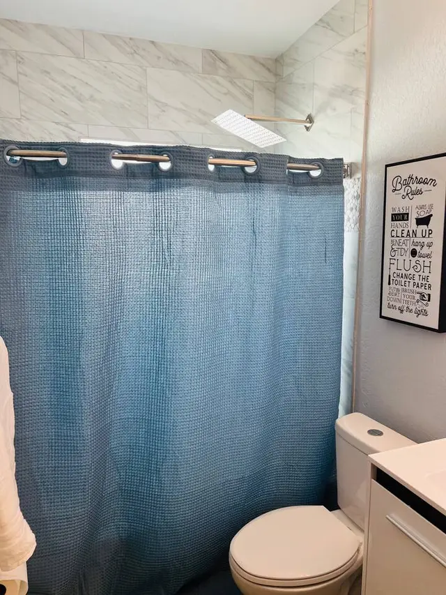 bathroom at The Clue House