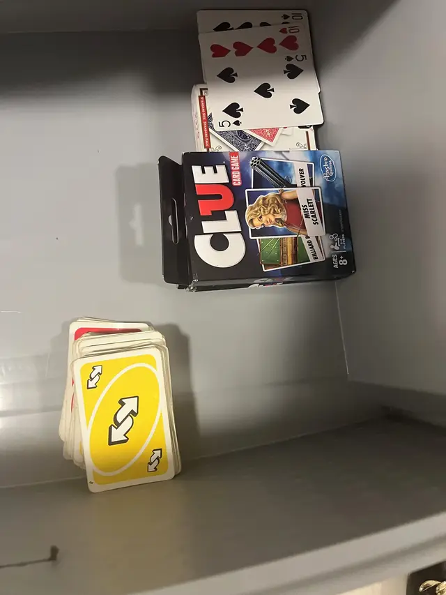 games and cards at The Clue House